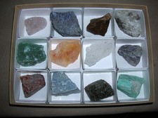 12pc Gemstone Tumbling rough T0100