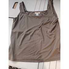 H M Taupe Square Neck Sleeveless Camisole