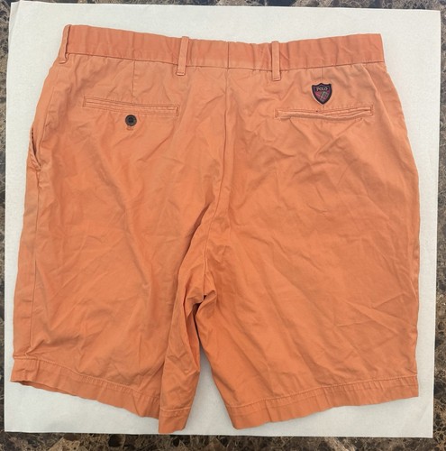 Ralph Lauren Polo Shorts Mens 36 Orange Peach Golf Crest Logo Casual Bottoms - Picture 4 of 4