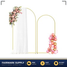 Metal Arch Backdrop Stand 7.2FT and 6FT Gold Wedding Arch Frame