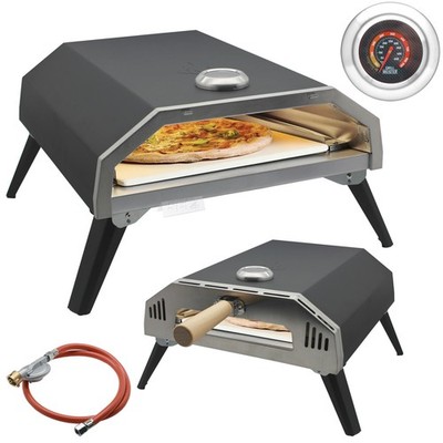 Grillmeister Gas Pizzaofen Backofen 400°C Pizzabackofen Thermometer Piezo
