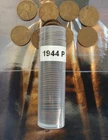 1944 Philadelphia Lincoln Wheat Penny Lot of 50 Coins Circulated US Currency
