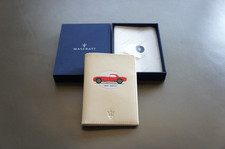 NIB Genuine Maserati 1954 A6G CS Leather Passport Ticket Card Holder Travel Case