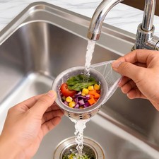 400 PCS Disposable Kitchen Sink Strainer Mesh Bag, Ultra-Fine Elastic