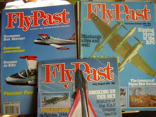 JOB LOT X 23 FLYPAST MILITARY AVIATION AIRCRAFT MAGAZINES 1981 TO 2006 HURRICANE