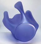PIETRO CHIESA Fontana Arte  Blue Murano Satin Glass Cartoccio Fazzoletto Vase — photo 6