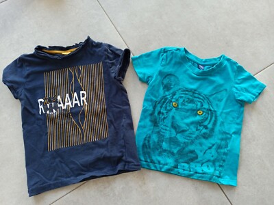 Set Coole T-Shirt blau mit Tiger Gr. 104 dopodopo Kiki & Koko