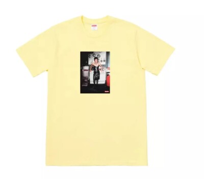 Supreme X Nan Goldin Dominatrix Graphic Tee Mens XL Pale Yellow SS18 Preowned
