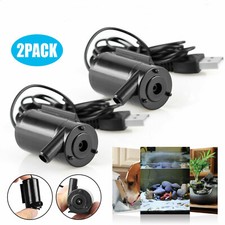 2Pc Micro Mini 5V DC Quiet Brushless Motor Submersible Water Pump 1M Cable