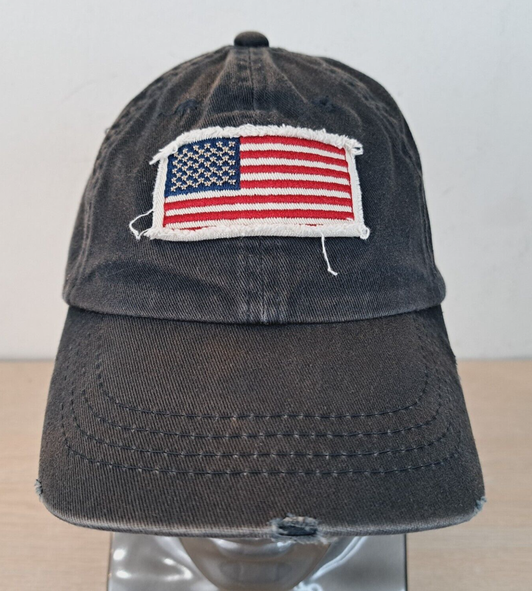AMERICAN WORKER USA FLAG PATCH ADJUSTABLE STRAPBACK BASEBALL AMERICAN WORKER USA FLAG PATCH ADJUSTABLE STRAPBACK BASEBALL