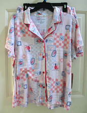 NWT Rae Dunn Passport Nautical Tropical Women's XL 2 Piece Pajama Set PJ's