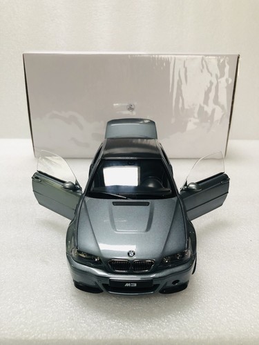 1/18 Norev 2003 BMW M3 CSL E46 Grey Metallic Diecast With Opening Limited - Picture 20 of 24