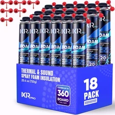 Spray Foam Insulation Can ( 18X25.4 oz. (720 g)) Expanding Foam Sealant