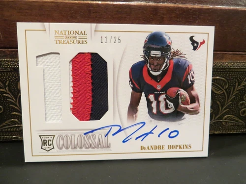 National Treasures Autograph Colossal Rookie Texans DeAndre Hopkins 11/25  2013