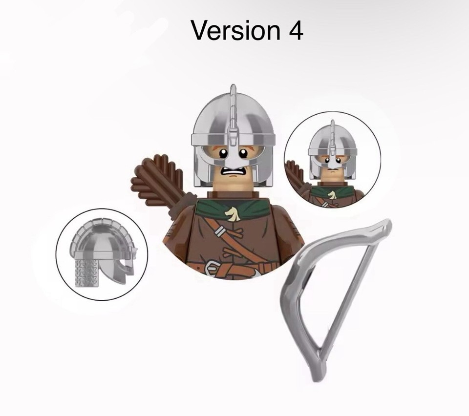 Lego 1x1 stud Lord Of The Rings Riders of Rohan Army Minifigures lot of ...