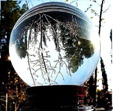 Asian Rare Natural Quartz Clear Magic Crystal Healing Ball Sphere 60mm  Stand