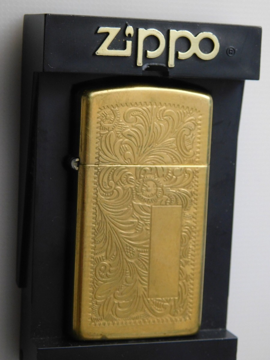 90’s 真鍮製ZIPPO ZIPPO LIGHTER BRASS SLIM NIAGARA FALLS CANADA VINTAGE VENETIAN