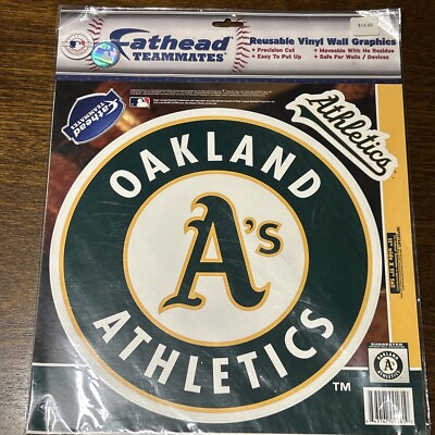Oakland Athletics 11  X 11  Fathead Teammates Logo Vinyl Wall Graphic