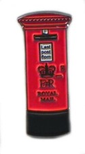 Post Box Royal Mail Postman Metal Enamel Pin Badge