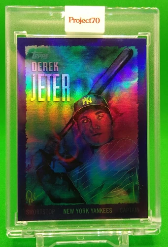 Topps Project 70 Derek Jeter Rainbow Foil Trading Card 495 MLB Brittney Palmer