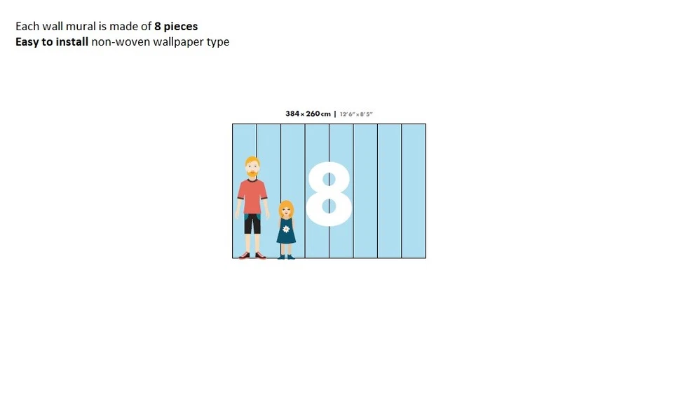 Papel pintado Foggy Day 102x151 pulgadas HxW naturaleza lago árboles de montaña imagen mural de pared Foto 3 de 4