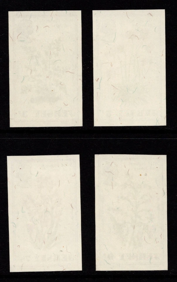 JERSEY 1972 FLORES SILVESTRES DE JERSEY CONJUNTO DE 4 PRUEBAS IMPERFORADAS SG.69/72 MNH Foto 2 de 2