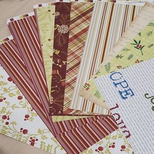Lot 33 Sheets 12x12 Scrapbook Printed Paper CHRISTMAS HOLIDAY Vintage