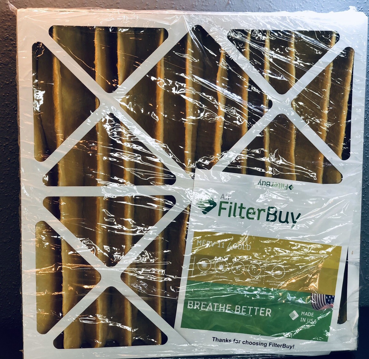 FilterBuy 20x20x4, Pleated HVAC AC Furnace Air Filter, MERV 11