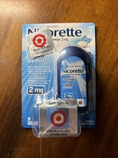 Nicorette Lozenge 2mg Stop Smoking Aid Coated Ice Mint -20 Lozenges