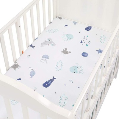 Nautical Crib Sheet Sets Ocean Animal Fitted Crib Sheet for Girls and Boys Ne...