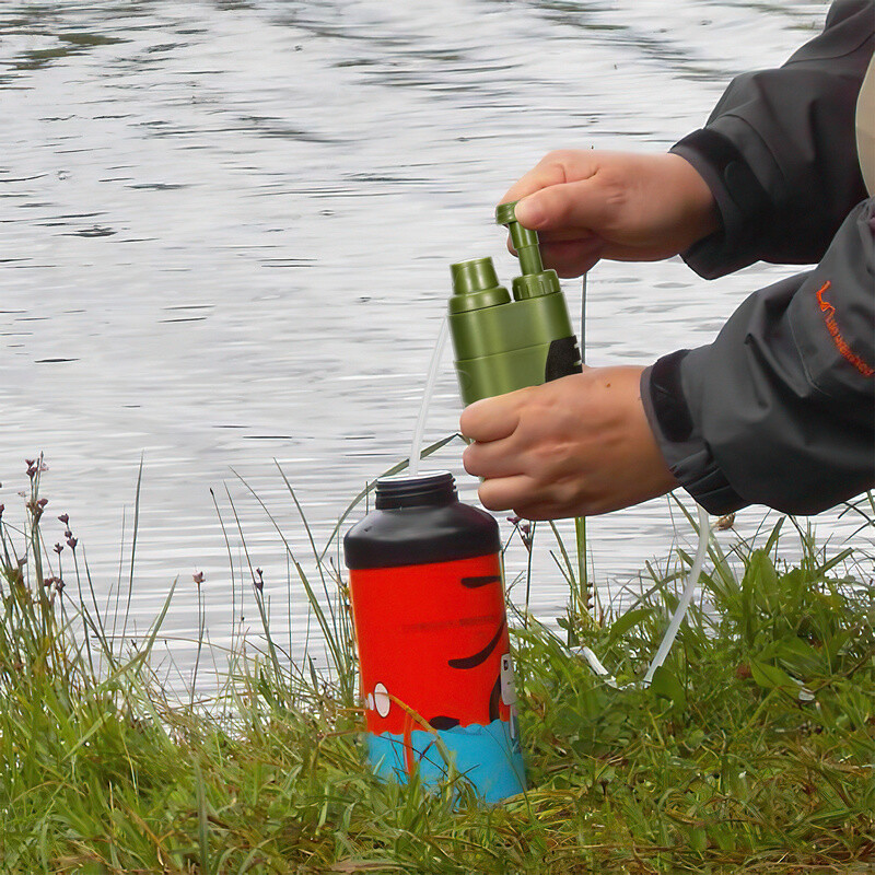 Wasserfilter Outdoor 4 Stufen Tragbare Camping TrinkWasseraufbereiter Survival eBay