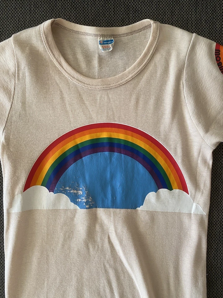 20 世纪 70 年代/80 年代彩虹迪斯科舞厅 T 恤波士顿 MA LGBTQ 同性恋兴趣迪斯科俱乐部 — 第 2/4 张图片