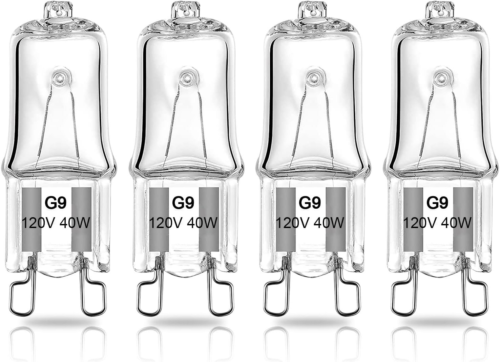 DUMILOO G9 Halogen Light Bulb 40W for Whirlpool Microwave Oven, 40w