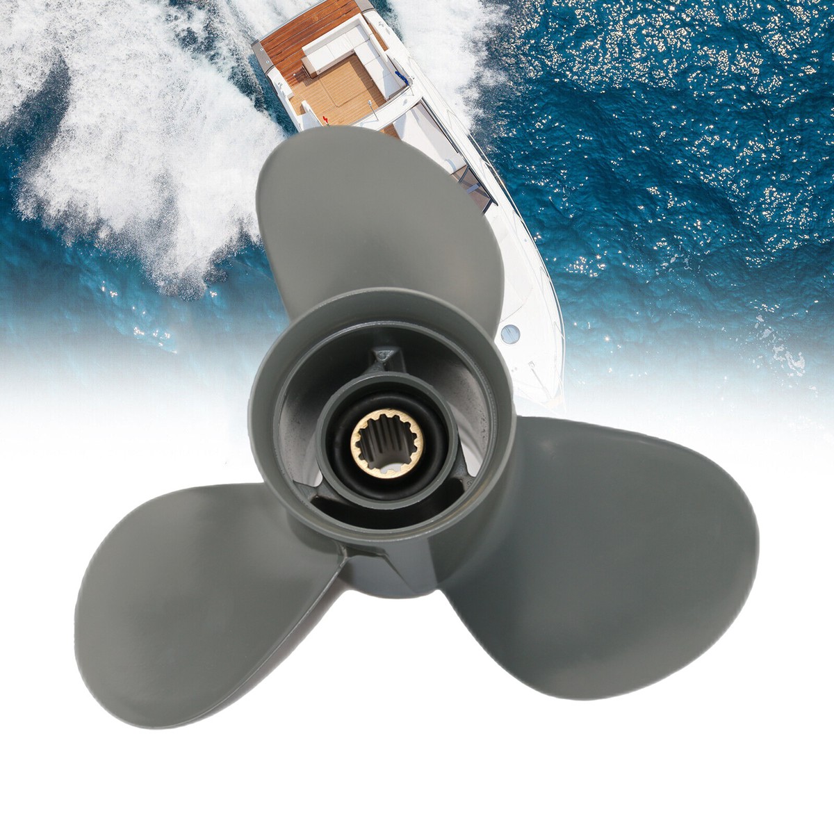 11 5/8x11 For Honda outboard 35-60HP Aluminum Propeller 13 Teech