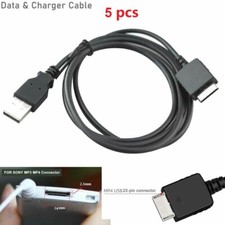 5X USB charger cable for SONY walkman NWZ-S544 NWZ-S545B mp3 player NW-ZX100HN