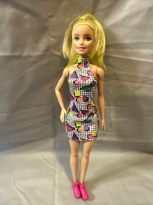 Mattel Barbie and the Rockers 2017 Blonde Hair Green Streaks Original Dress