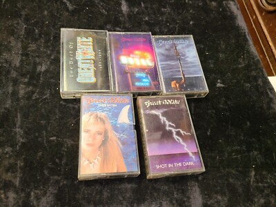 5 Vintage GREAT WHITE Cassette Tapes Shot in the Dark Psycho City Best Of Hooked