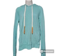 Sundry Hoodie Size 1 Small Turquoise Long Sleeve Womens Kangaroo Pocket