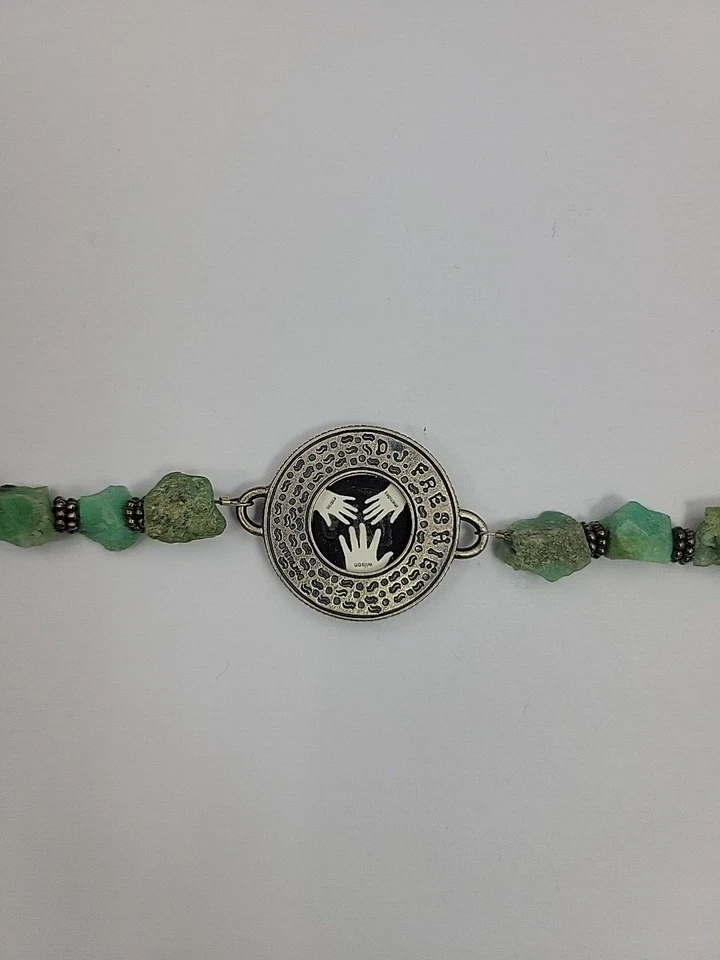 Pulsera DJ Freshie Wilson Estrin Mendes Plata de Ley 925 Foto Crisoprasa Foto 4 de 4