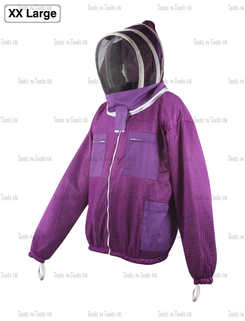 Giacca Apicoltura Professionale Urbansbee - 3 Strati, Cappello Ventilato, Tuta Anti-Puntura Api, Taglie Diverse