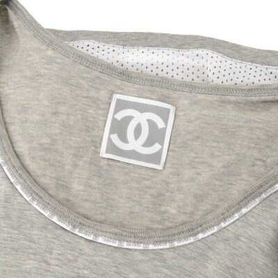 Chanel Sport Line Sleeveless Top Gray 04P #38 161088 | eBay