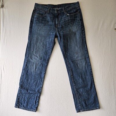 Tommy Hilfiger Mens Jeans Blue Size 36x32 Relaxed Fit Straight Leg Denim
