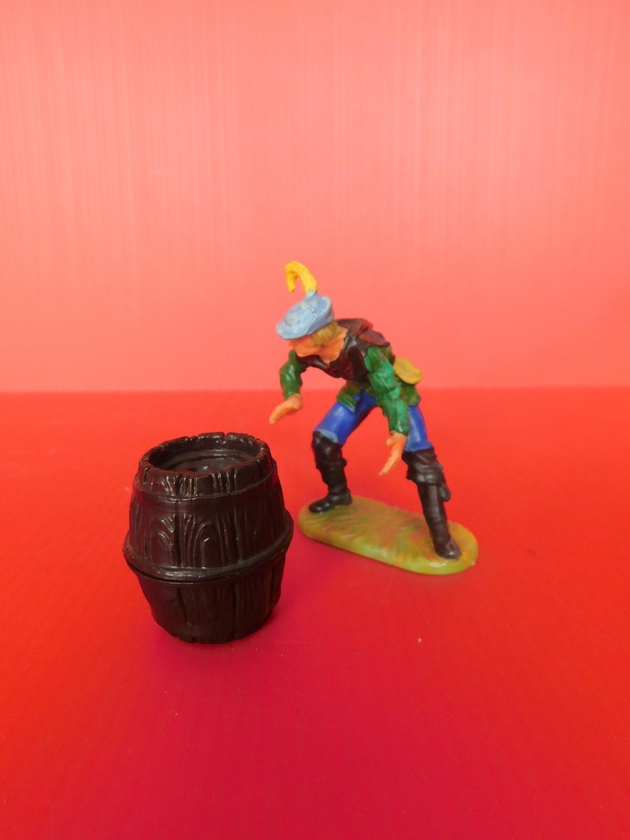 Figurine ELASTOLIN - Lansquenet Artilleur Avec Tonneau - Histoire Miniature