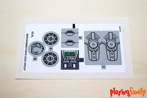 LEGO STAR WARS, LEGO®-Aufkleber aus Set 75153 AT-ST Walker