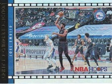 JOEL EMBIID LIGHTS CAMERA ACTION HOLO NBA HOOPS 2021-22 PHILADELPHIA 76ERS