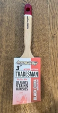 Arroworthy 3” Tradesman Angle Black Bristle Oil Brush