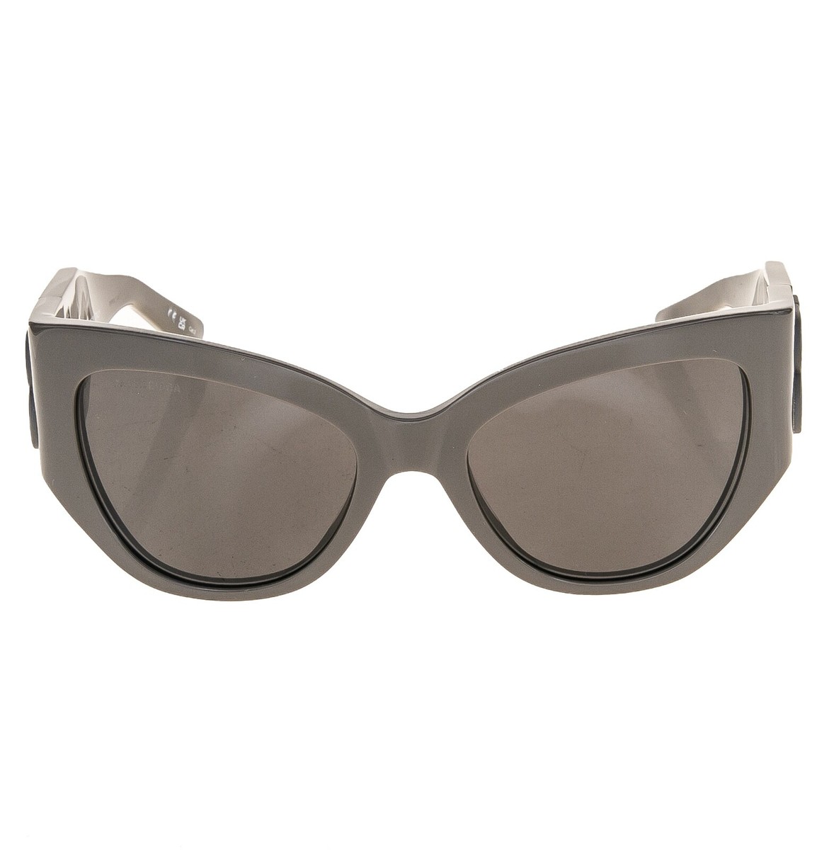 BALENCIAGA BOSSY Cat 0322 Brown Fashion Geometric Unisex Sunglass