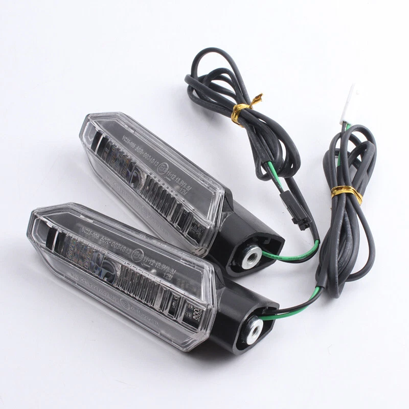 Baceyong 1 x led-knipperlicht voor motorfiets, compatibel met Honda CBR500R/ CB500F/CB500X/CBR650 F/CB650F 2-aderig, amberkleurige lens