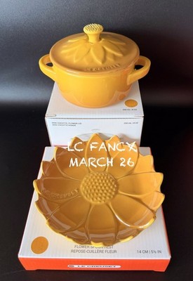 Le Creuset - SUNFLOWER COLLECTION - Set Of 6 Items Mini Cocottes