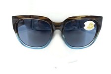 New Costa Del Mar WATERWOMAN II Shiny Wahoo Gray Sunglasses O6S9004-90041358